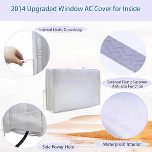 Indoor Air Conditioner Cover, 2014 Upgraded Window AC Cover for Inside, Double-L