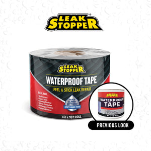 LEAK STOPPER Rubber Flexx Waterproofing & Seam Tape, White, 1 Pack