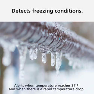 Smart Water Leak and Freeze Detector, Battery Operated