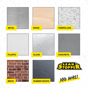 LEAK STOPPER Rubber Flexx Waterproofing & Seam Tape, White, 1 Pack