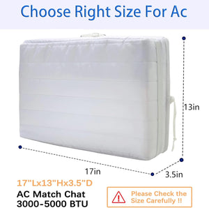 Indoor Air Conditioner Cover, 2014 Upgraded Window AC Cover for Inside, Double-L