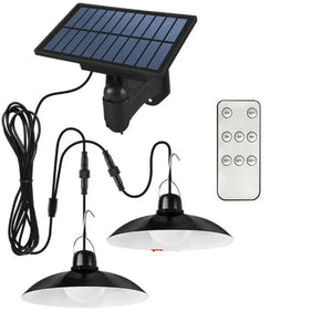 Upgraded 8800Mah Solar Outdoor Light Double Head 112 LED Motion Sensor Waterproof Solar Shed Light for Courtyard Garden Garage