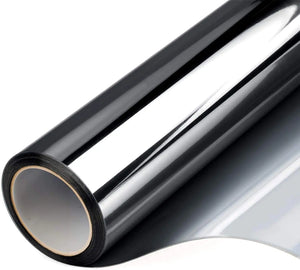 Heat Insulation Solar Window Privacy Film - Blackout Glass Sticker for Home, Self-Adhesive Vinyl Mirror Reflective Window Tint