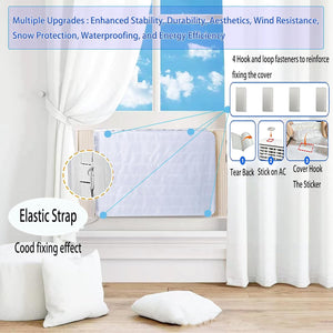 Indoor Air Conditioner Cover, 2014 Upgraded Window AC Cover for Inside, Double-L