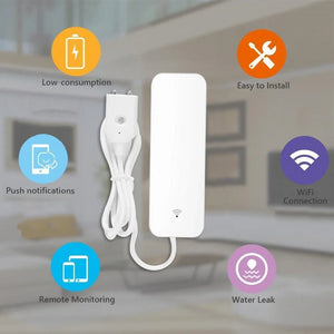 Tuya Wifi Zigbee Water Leak Sensor, Water Leak Detector, Smartlife APP Notification Alerts,Water Flood Leak Alarm Home Security