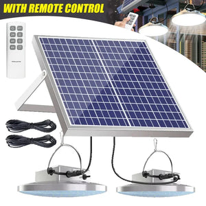 Upgraded 8800Mah Solar Outdoor Light Double Head 112 LED Motion Sensor Waterproof Solar Shed Light for Courtyard Garden Garage