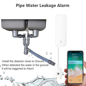 Tuya Wifi Zigbee Water Leak Sensor, Water Leak Detector, Smartlife APP Notification Alerts,Water Flood Leak Alarm Home Security