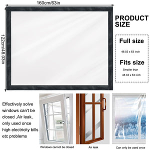 Window Insulation Kit for Winter Heavy Duty Window Insulation Film for Heat A...